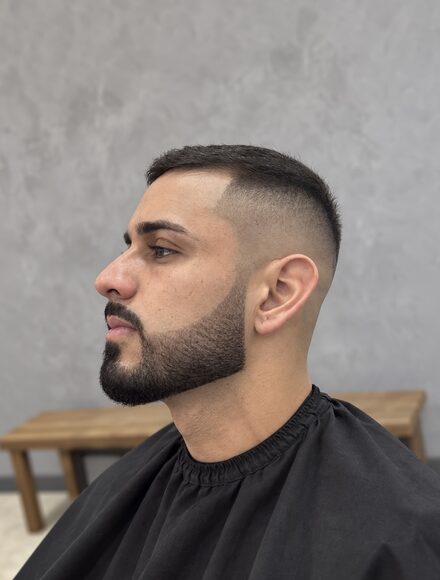 Precision barber cut in Miramar — Van Den Berg